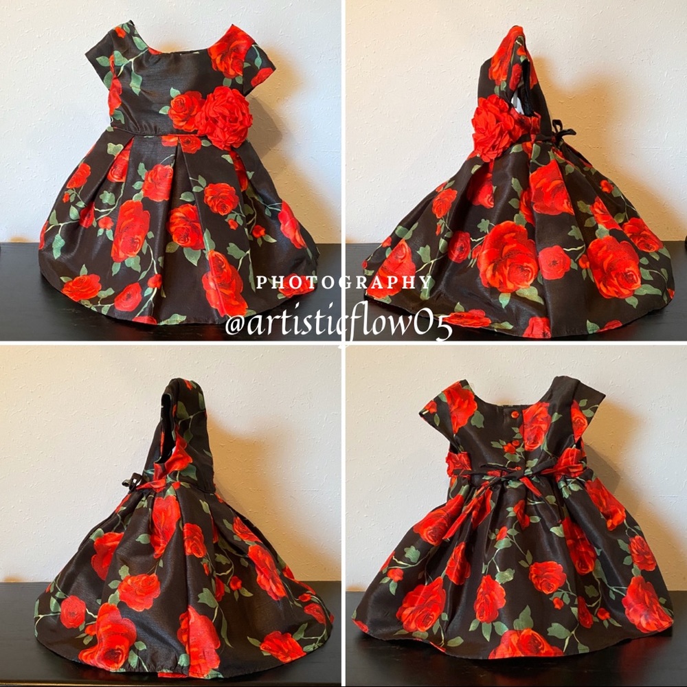 Be My Valentine Dress with Bonnie Baby Shrug - Picture 7 of 9